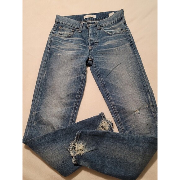 Moussy Vintage Skinny Jeans Women's 23 Medium Wash 24x25 Distressed Japanese - Picture 11 of 13